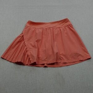 Xersion Skort Women M Salmon Pink Pleated Preppy Tennis Golf Outdoor Performance